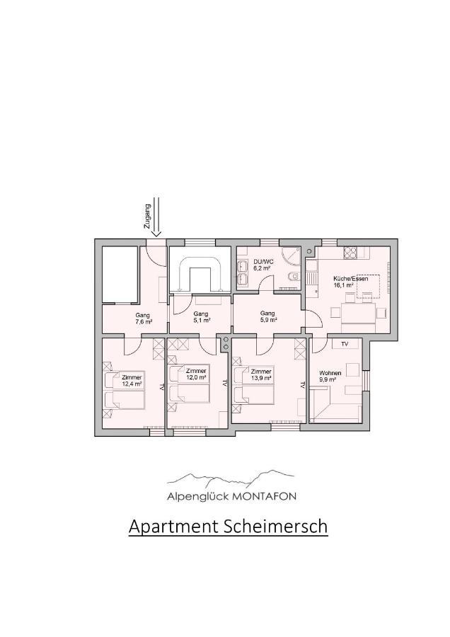 Alpenglueck Montafon Apartman Sankt Gallenkirch Kültér fotó